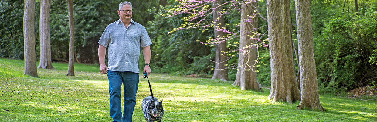 Banner J. Krizan with Dog